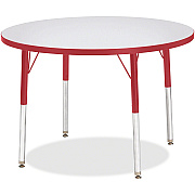 Jonti-Craft Berries Adult Height Color Edge Round Table (6488JCA008)
