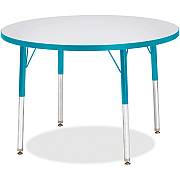 Jonti-Craft Berries Adult Height Color Edge Round Table (6488JCA005)