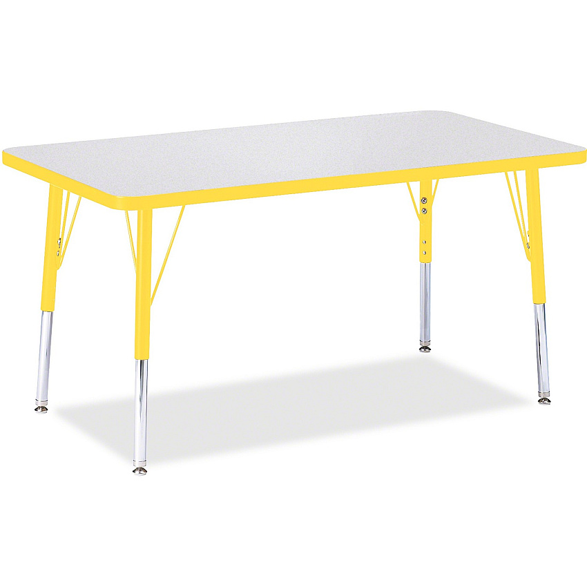 Jonti-Craft Berries Elementary Height Color Edge Rectangle Table (6478JCE007)