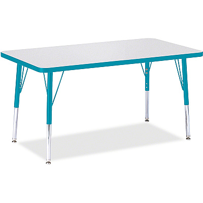 Jonti-Craft Berries Elementary Height Color Edge Rectangle Table (6478JCE005)