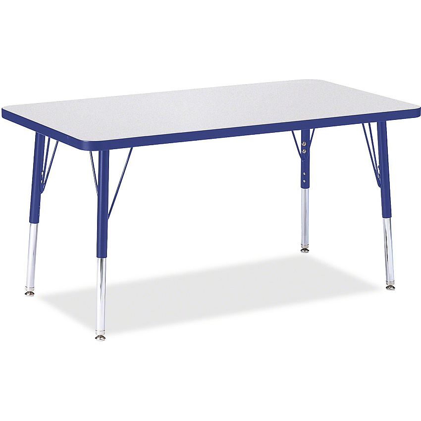 Jonti-Craft Berries Elementary Height Gray Top Rectangular Table (6478JCE003)