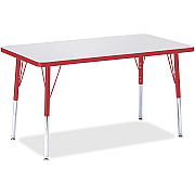Jonti-Craft Berries Adult Height Color Edge Rectangle Table (6478JCA008)