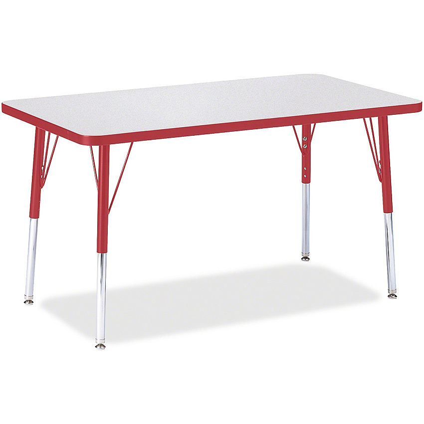 Jonti-Craft Berries Adult Height Color Edge Rectangle Table (6478JCA008)