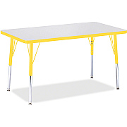 Jonti-Craft Berries Adult Height Color Edge Rectangle Table (6478JCA007)