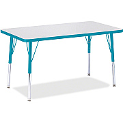 Jonti-Craft Berries Adult Height Color Edge Rectangle Table (6478JCA005)