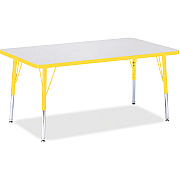Jonti-Craft Berries Elementary Height Color Edge Rectangle Table (6473JCE007)