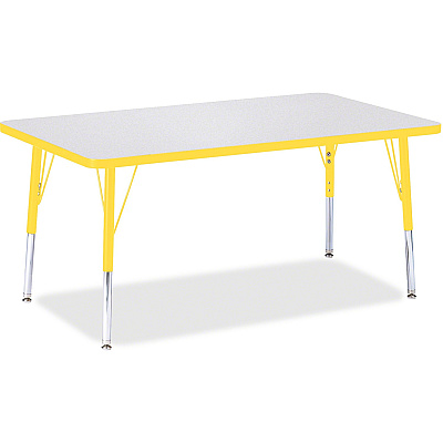 Jonti-Craft Berries Elementary Height Color Edge Rectangle Table (6473JCE007)