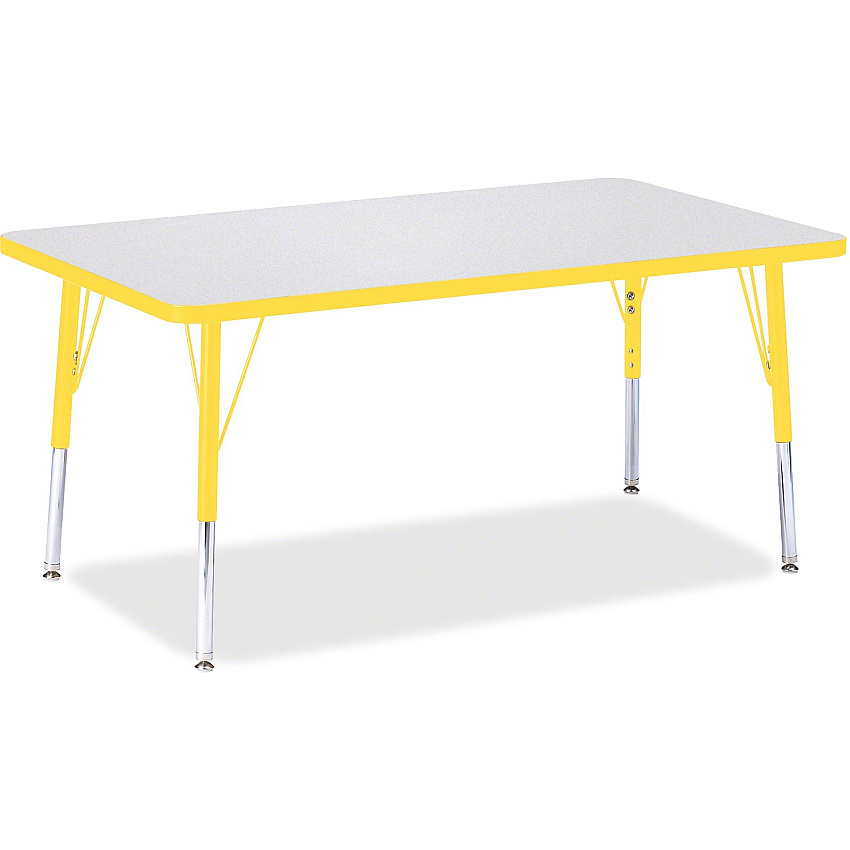 Jonti-Craft Berries Elementary Height Color Edge Rectangle Table (6473JCE007)