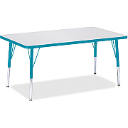Jonti-Craft Berries Elementary Height Color Edge Rectangle Table (6473JCE005)