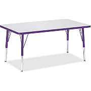 Berries Berries Elementary Height Color Edge Rectangle Table (6473JCE004)