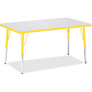 Jonti-Craft Berries Adult Height Color Edge Rectangle Table (6473JCA007)