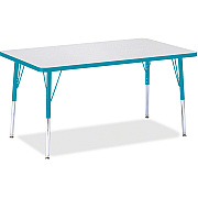 Jonti-Craft Berries Adult Height Color Edge Rectangle Table (6473JCA005)