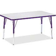 Jonti-Craft Berries Adult Height Color Edge Rectangle Table (6473JCA004)