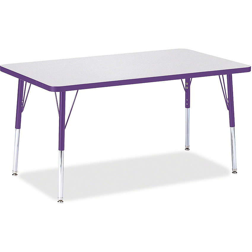 Jonti-Craft Berries Adult Height Color Edge Rectangle Table (6473JCA004)