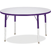 Jonti-Craft Berries Elementary Height Color Edge Round Table (6468JCE004)