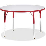 Berries Berries Adult Gray Laminate Round Table (6468JCA008)