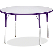 Jonti-Craft Berries Adult Height Color Edge Round Table (6468JCA004)