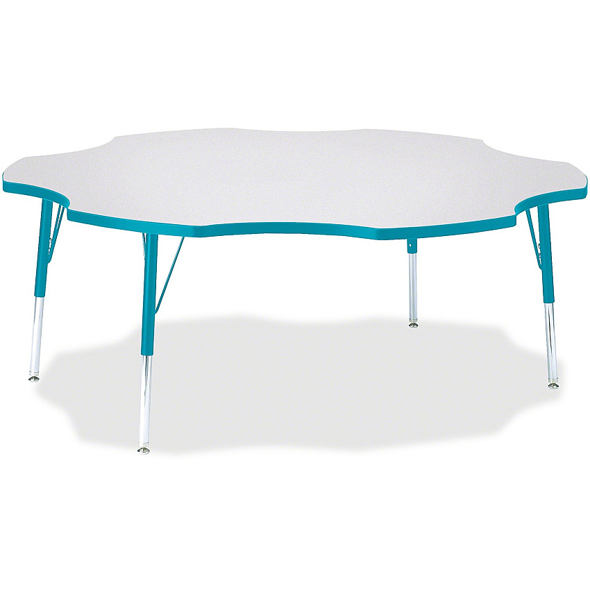 Jonti-Craft Berries Elementary Height Prism Six-Leaf Table (6458JCE005)