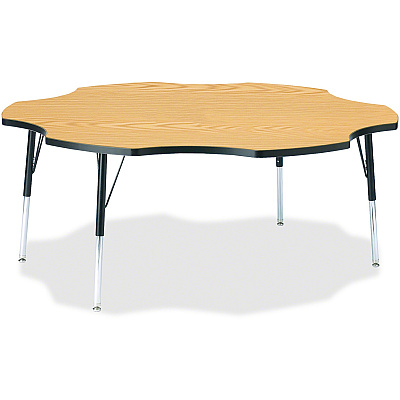 Jonti-Craft Berries Adult Black Edge Six-leaf Table (6458JCA210)