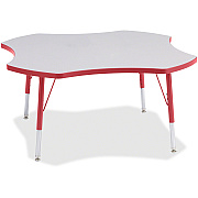 Jonti-Craft Berries Elementary Height Prism Four-Leaf Table (6453JCE008)