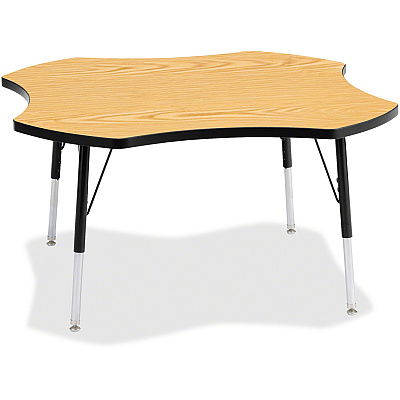 Jonti-Craft Berries Adult Black Edge Four-leaf Table (6453JCA210)