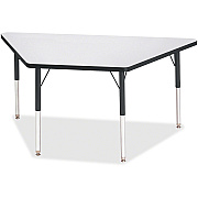 Jonti-Craft Berries Adult-Size Gray Laminate Trapezoid Table (6443JCA180)