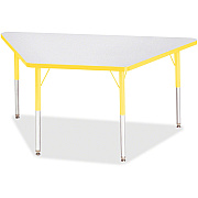 Jonti-Craft Berries Adult-Size Gray Laminate Trapezoid Table (6443JCA007)