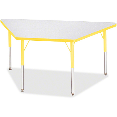 Jonti-Craft Berries Adult-Size Gray Laminate Trapezoid Table (6443JCA007)