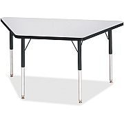 Jonti-Craft Berries Adult-Size Gray Laminate Trapezoid Table (6438JCA180)