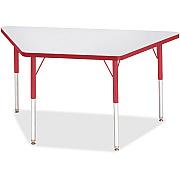 Jonti-Craft Berries Adult-Size Gray Laminate Trapezoid Table (6438JCA008)