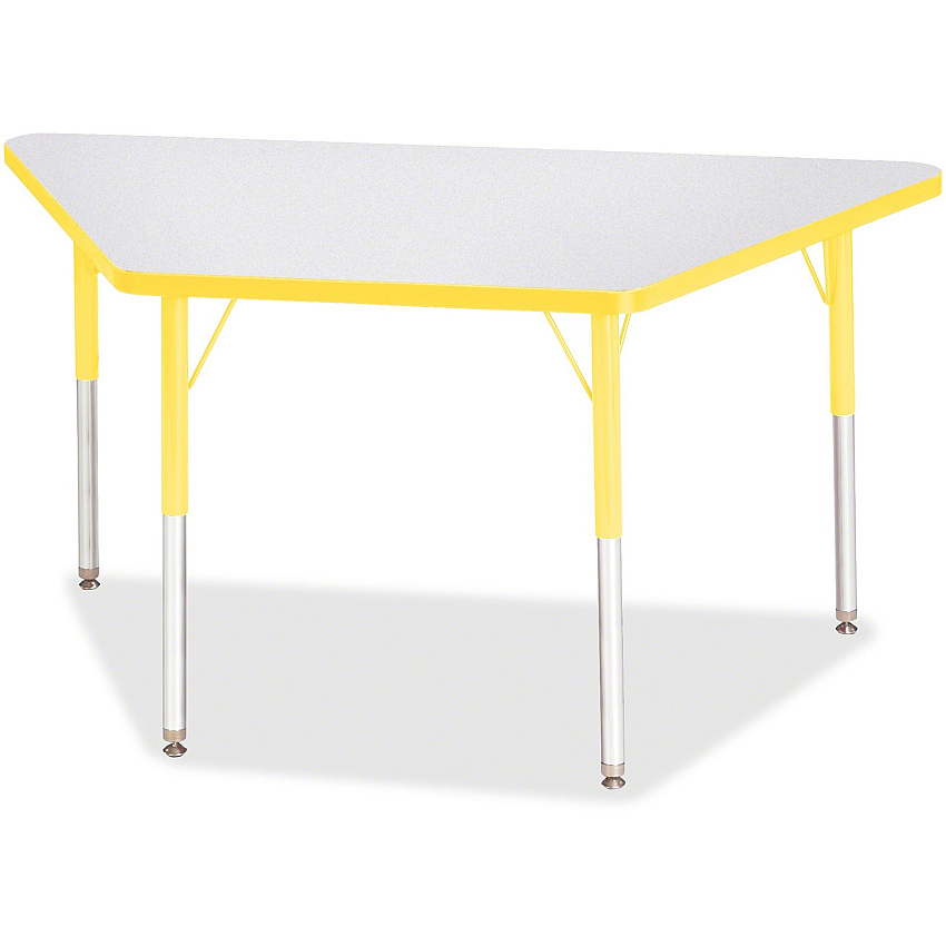 Jonti-Craft Berries Adult-Size Gray Laminate Trapezoid Table (6438JCA007)