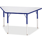 Jonti-Craft Berries Adult-Size Gray Laminate Trapezoid Table (6438JCA003)