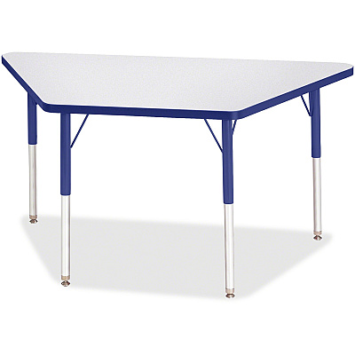 Jonti-Craft Berries Adult-Size Gray Laminate Trapezoid Table (6438JCA003)