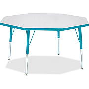 Jonti-Craft Berries Elementary Height Color Edge Octagon Table (6428JCE005)