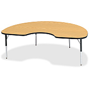 Jonti-Craft Berries Elementary Height Color Top Kidney Table (6423JCE210)