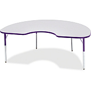 Jonti-Craft Berries Adult Height Prism Color Edge Kidney Table (6423JCA004)