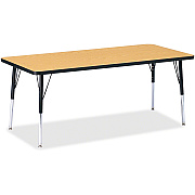 Jonti-Craft Berries Elementary Height Color Top Rectangle Table (6413JCE210)
