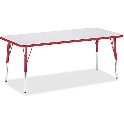 Jonti-Craft Berries Elementary Height Color Edge Rectangle Table (6413JCE008)