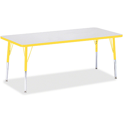 Jonti-Craft Berries Elementary Height Color Edge Rectangle Table (6413JCE007)