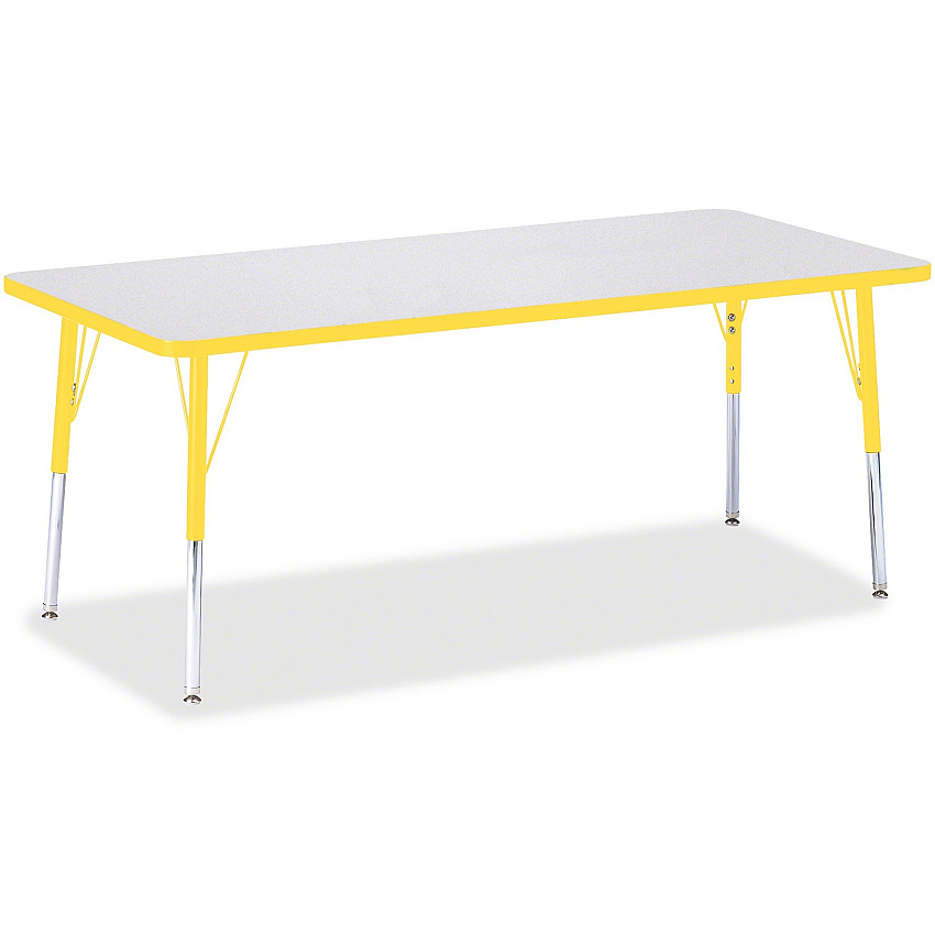 Jonti-Craft Berries Elementary Height Color Edge Rectangle Table (6413JCE007)