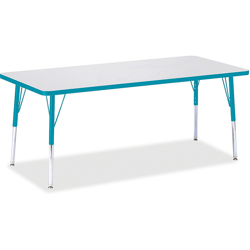 Berries Berries Elementary Height Color Edge Rectangle Table (6413JCE005)