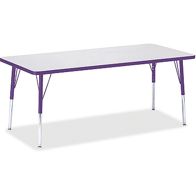 Jonti-Craft Berries Elementary Height Color Edge Rectangle Table (6413JCE004)