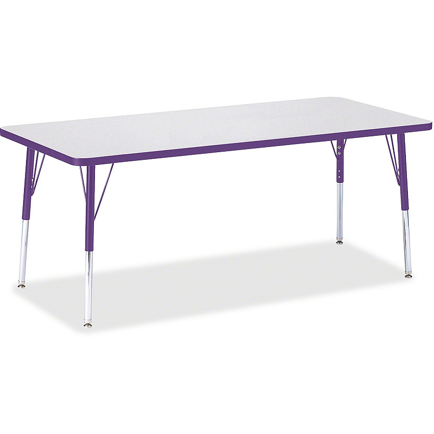 Jonti-Craft Berries Elementary Height Color Edge Rectangle Table (6413JCE004)