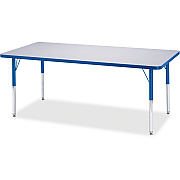 Jonti-Craft Berries Elementary Height Color Edge Rectangle Table (6413JCE003)