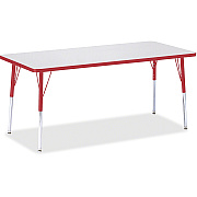 Jonti-Craft Berries Adult Height Color Edge Rectangle Table (6413JCA008)