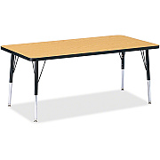 Jonti-Craft Berries Elementary Height Color Top Rectangle Table (6408JCE210)