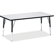 Jonti-Craft Berries Elementary Height Color Edge Rectangle Table (6408JCE180)