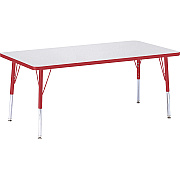 Jonti-Craft Berries Elementary Height Color Edge Rectangular Table (6408JCE008)