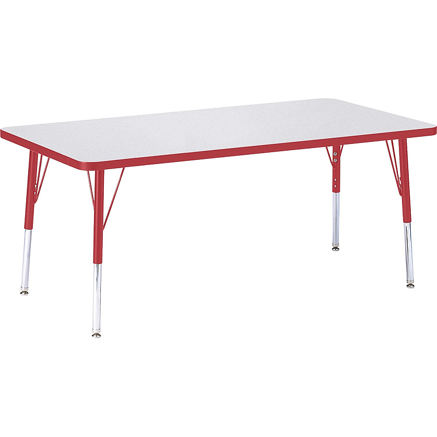 Jonti-Craft Berries Elementary Height Color Edge Rectangular Table (6408JCE008)