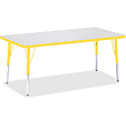 Jonti-Craft Berries Elementary Height Color Edge Rectangle Table (6408JCE007)